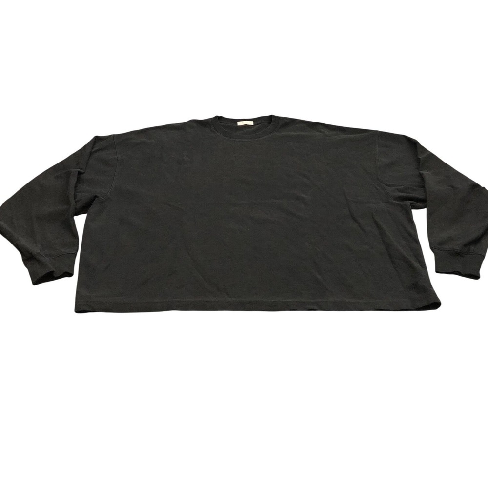 Kith Fall Classics 21 Long Sleeve Tee Mens Size M Black Boxy Crewneck Shirt